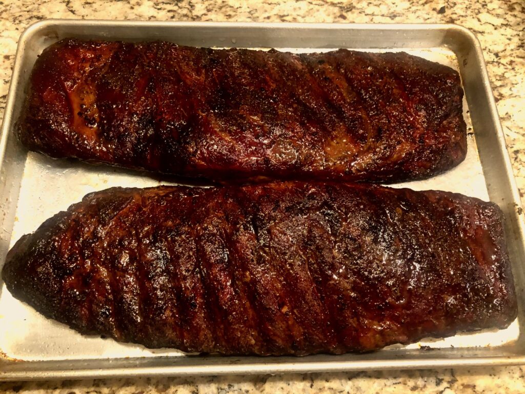 Cooked Texas BBQ Ribs